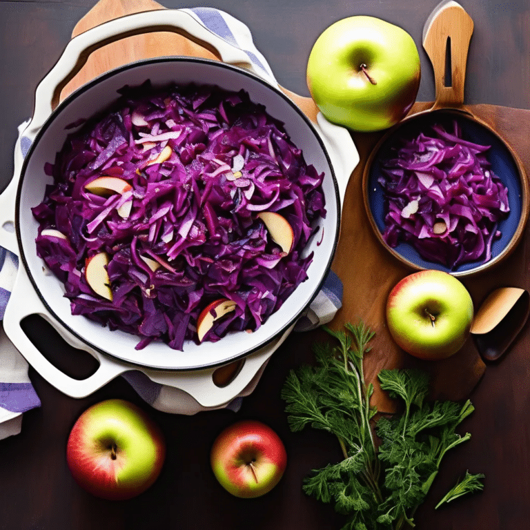 Red Cabbage with Apples