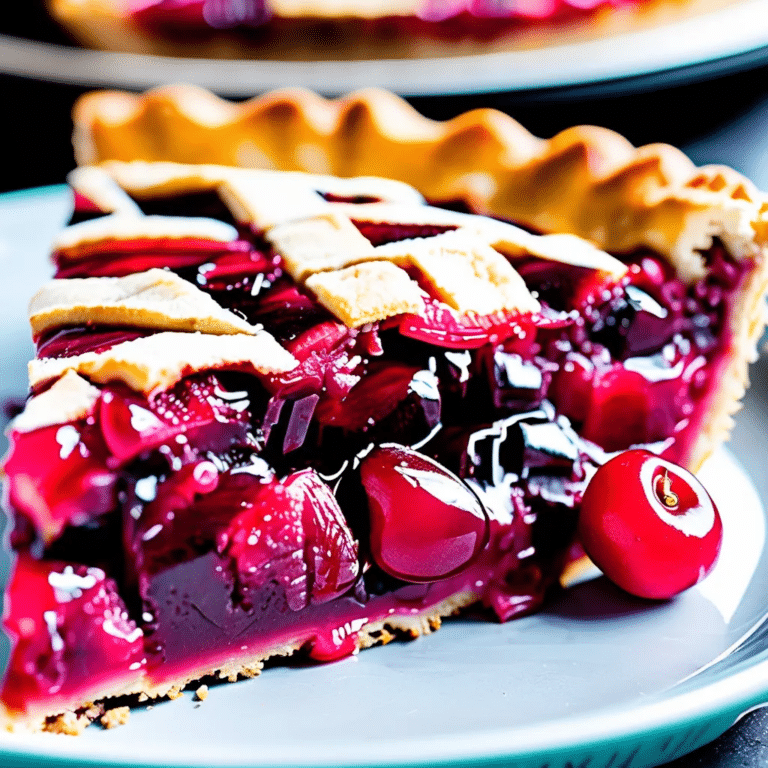 Rhubarb Cherry Pie