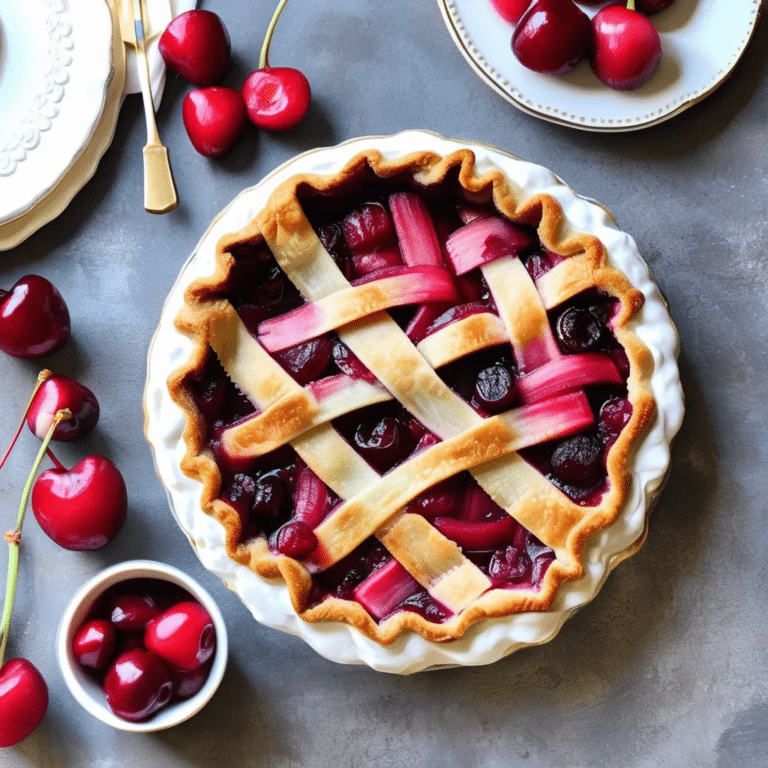 Rhubarb Cherry Pie