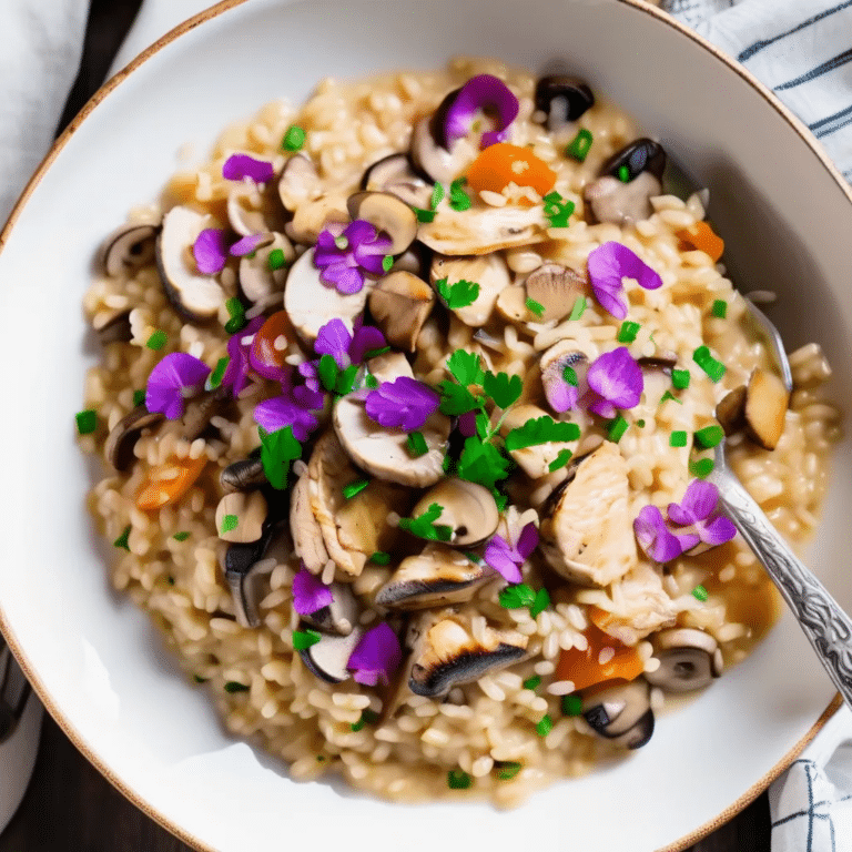 Risotto With Chicken And Mushrooms