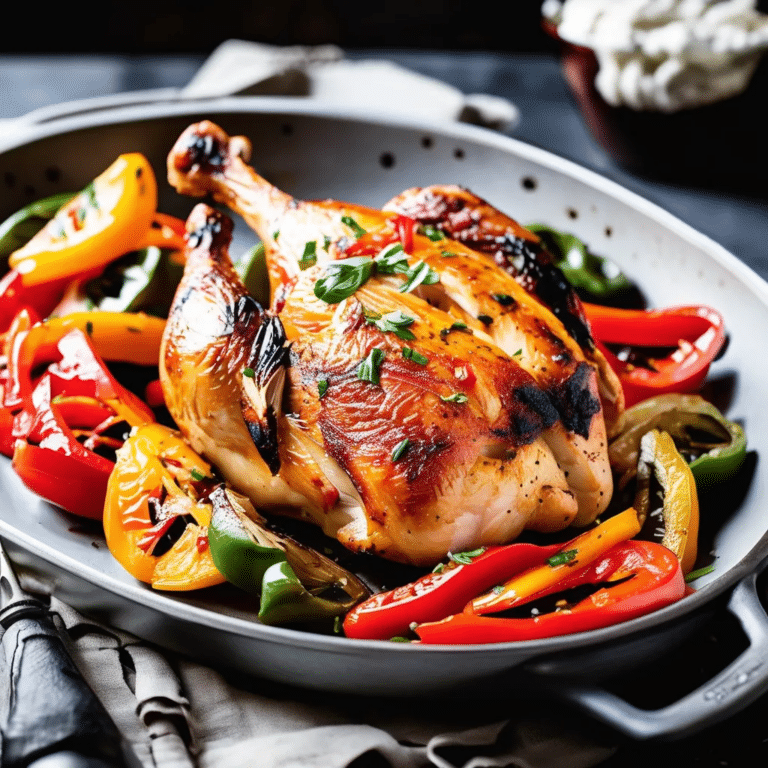 Roast Chicken Breasts with Peppers