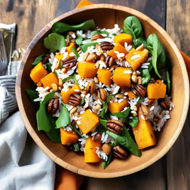 Roasted Butternut Squash & Rice Salad