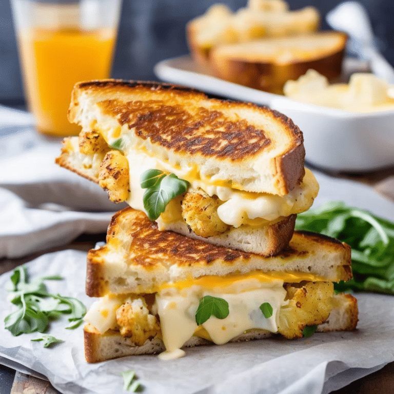 Roasted Cauliflower Grilled Cheese