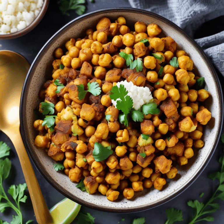 Roasted Curried Chickpeas And Cauliflower