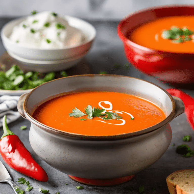 Roasted Red Pepper Bisque