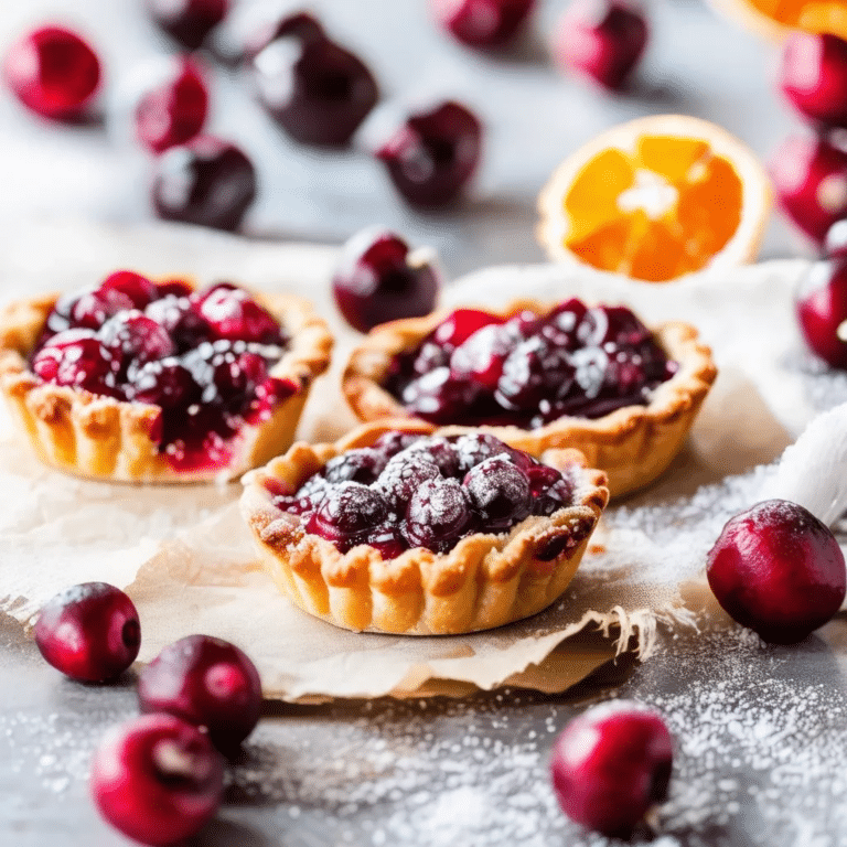 Rustic Cranberry Tarts