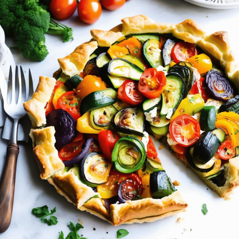 Rustic Roasted Vegetable Tart