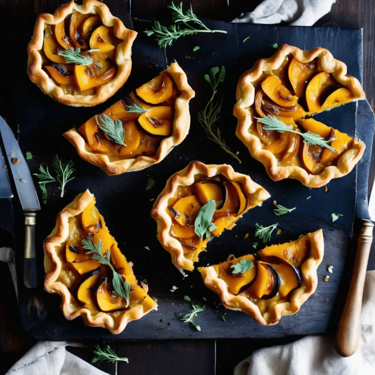 Rustic Squash Tarts