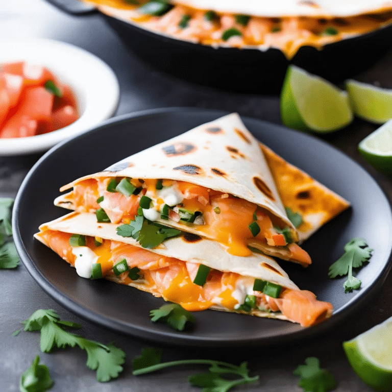 Salmon Quesadillas