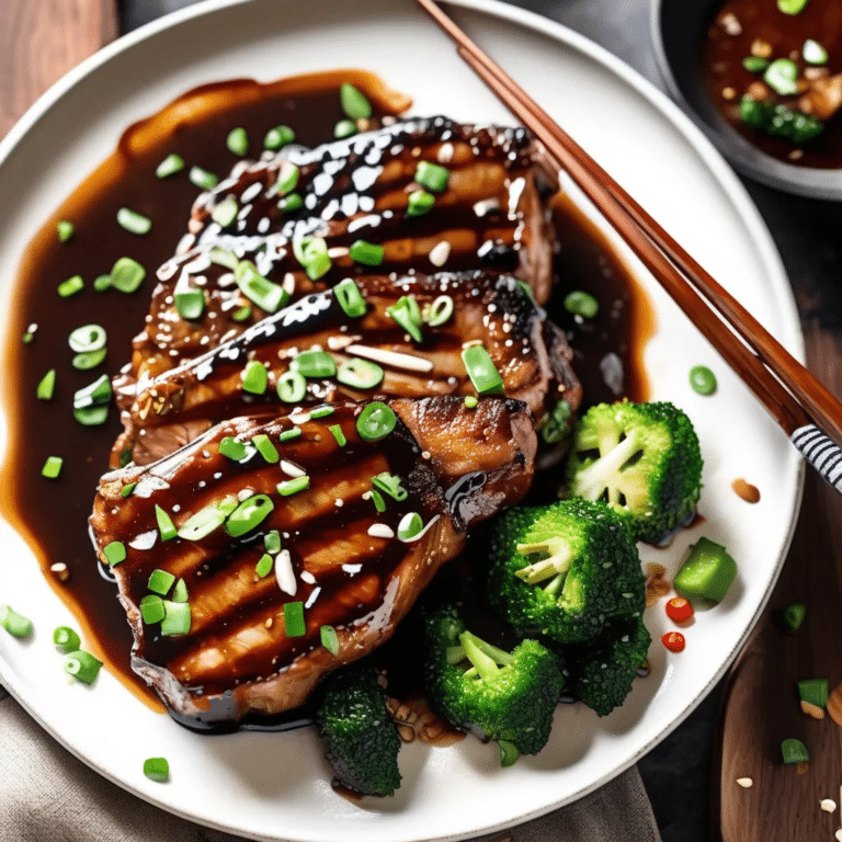 Saucy Chinese Pork Chops