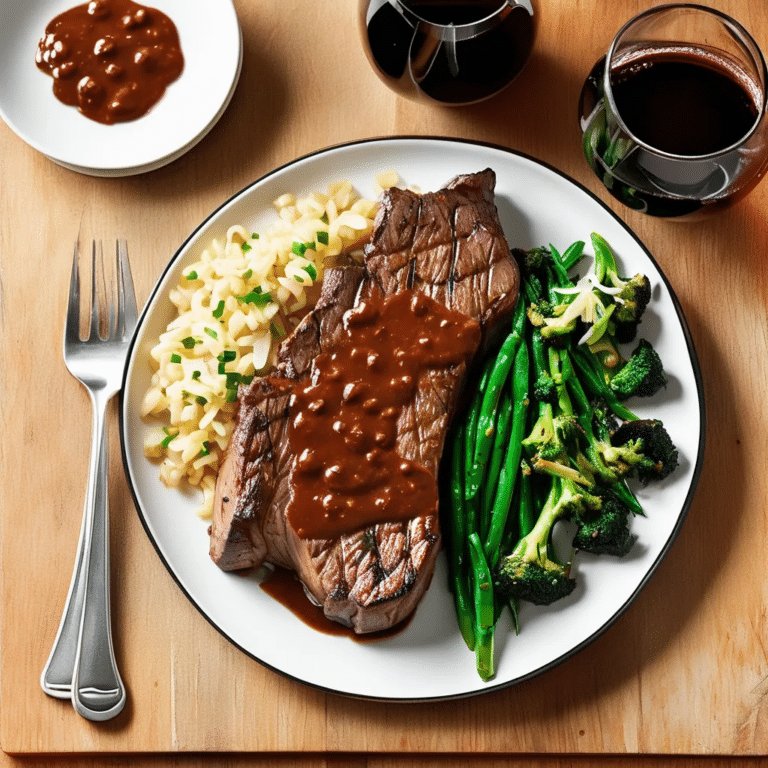 Saucy Skillet Steaks