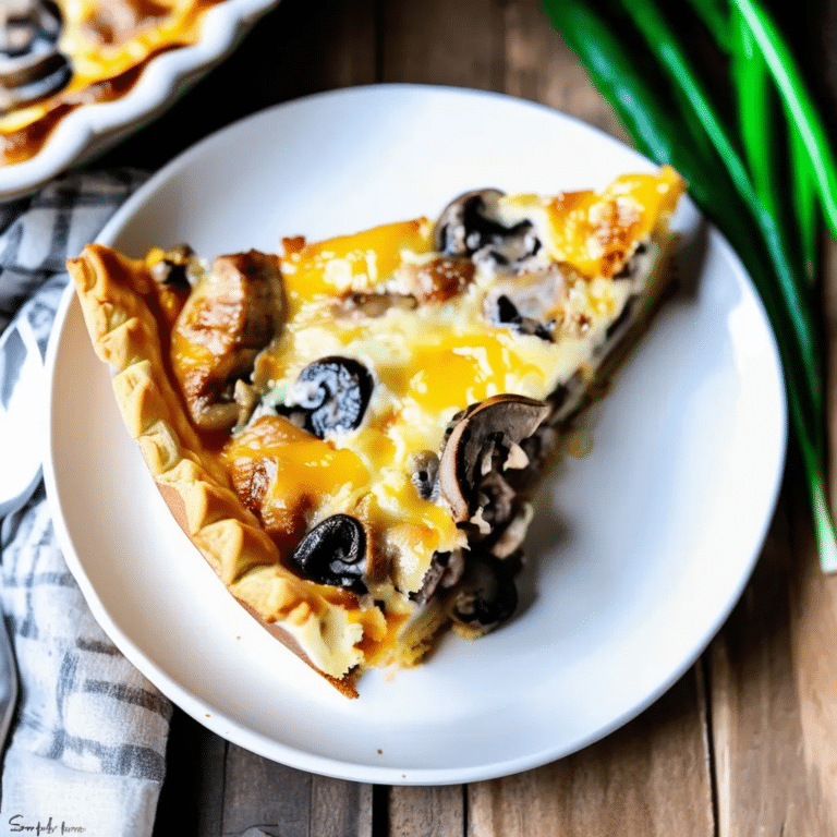 Sausage Mushroom Quiche