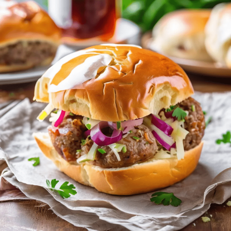 Sausage and Kraut Buns