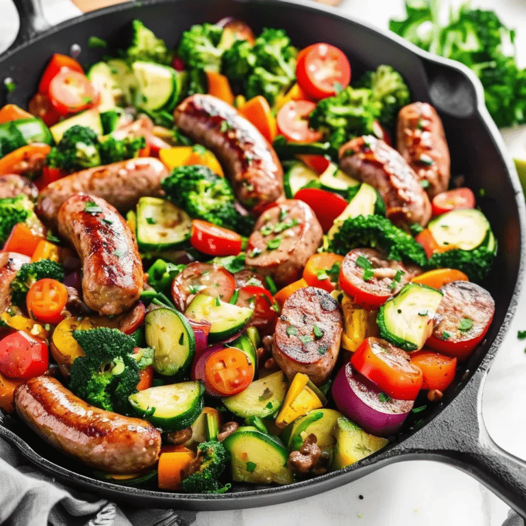 Sausage and Veggies Skillet