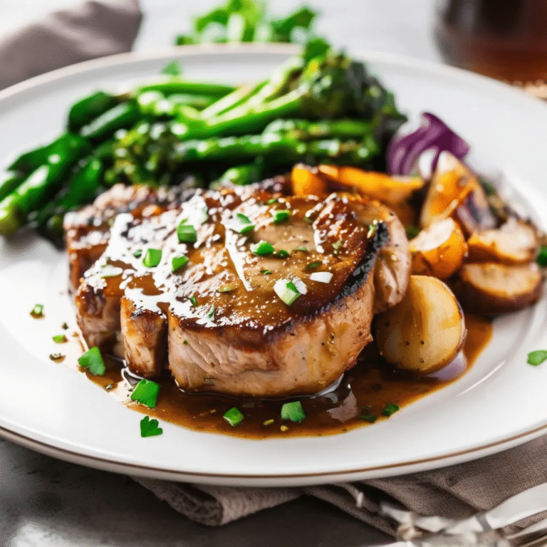 Savory Beer Pork Chops