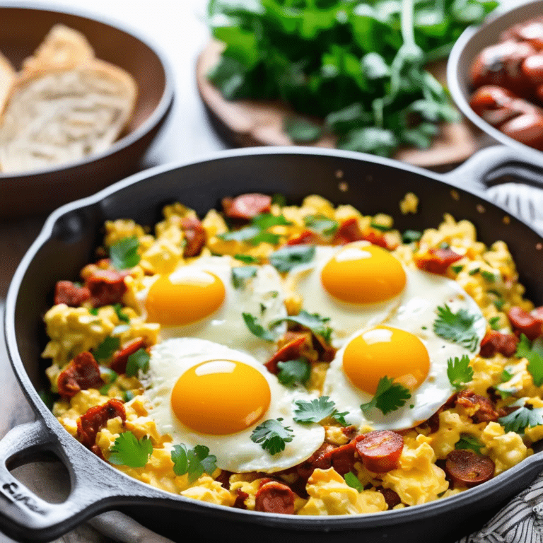 Scrambled Eggs With Chorizo