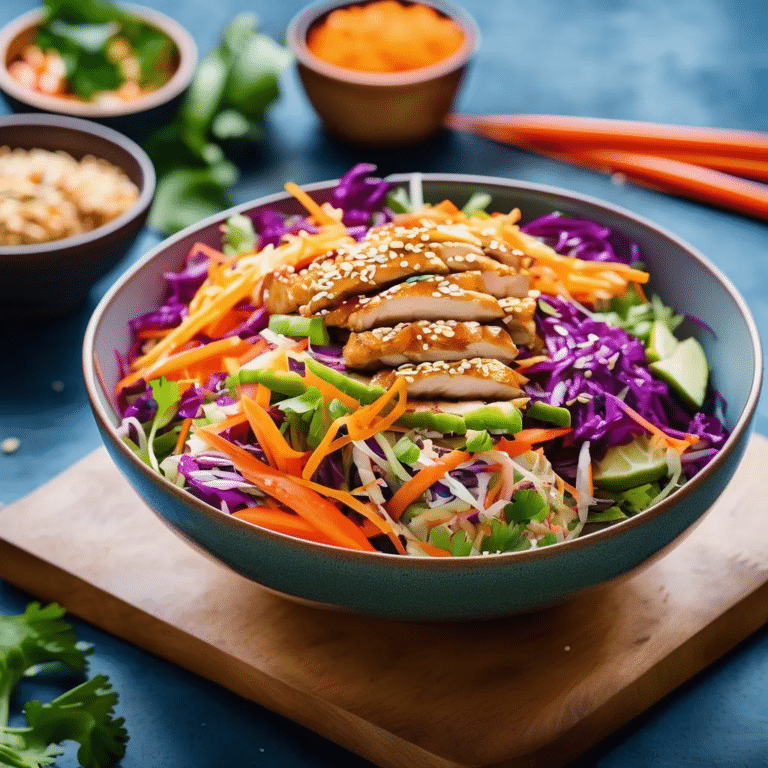 Sesame Chicken Slaw Salad