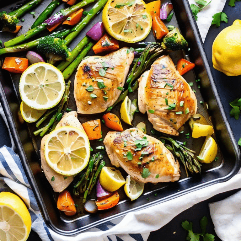 Sheet Pan Lemon Garlic Chicken