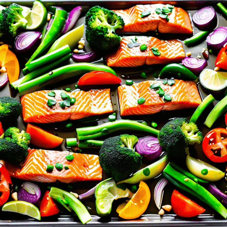 Sheet-Pan Soy-Ginger Salmon With Veggies