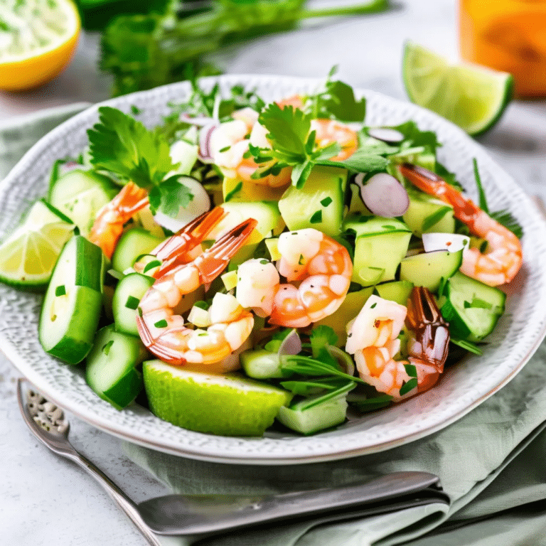 Shrimp Cucumber Salad