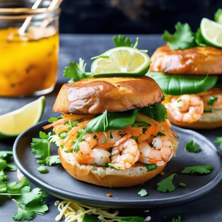 Shrimp Patty Sandwiches