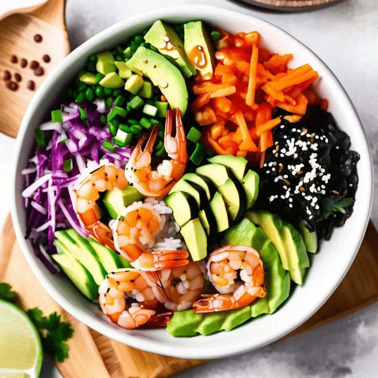 Shrimp Sushi Bowl