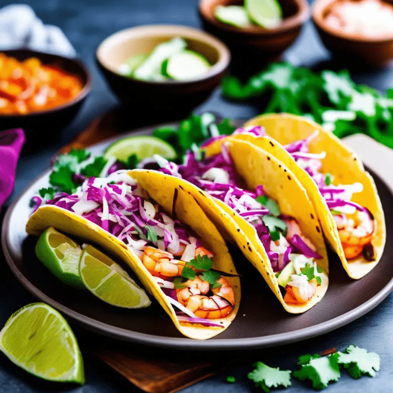 Shrimp Tacos With Cabbage Slaw