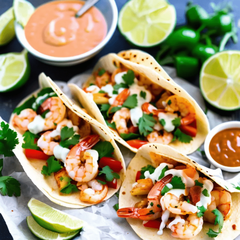Shrimp Tacos With Shrimp Taco Sauce