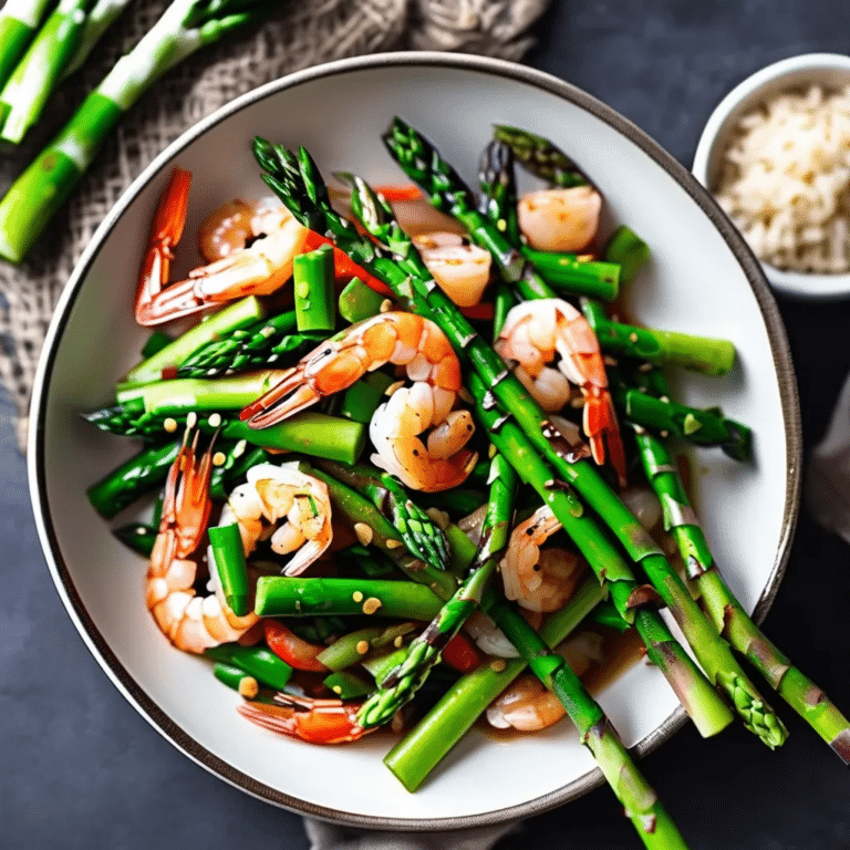 Shrimp and Asparagus Stir Fry