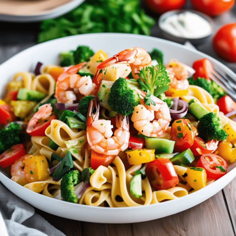 Shrimp and Vegetable Pasta