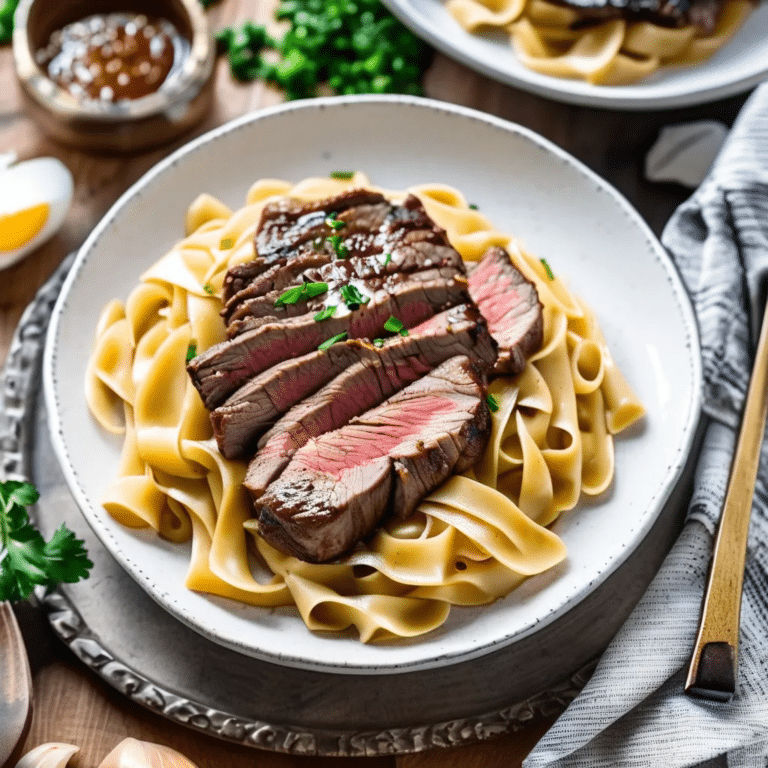 Simmered Sirloin with Noodles
