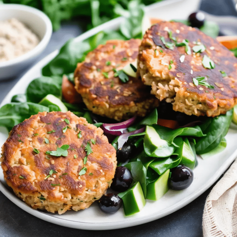 Simple Salmon Cakes Made With Oatmeal
