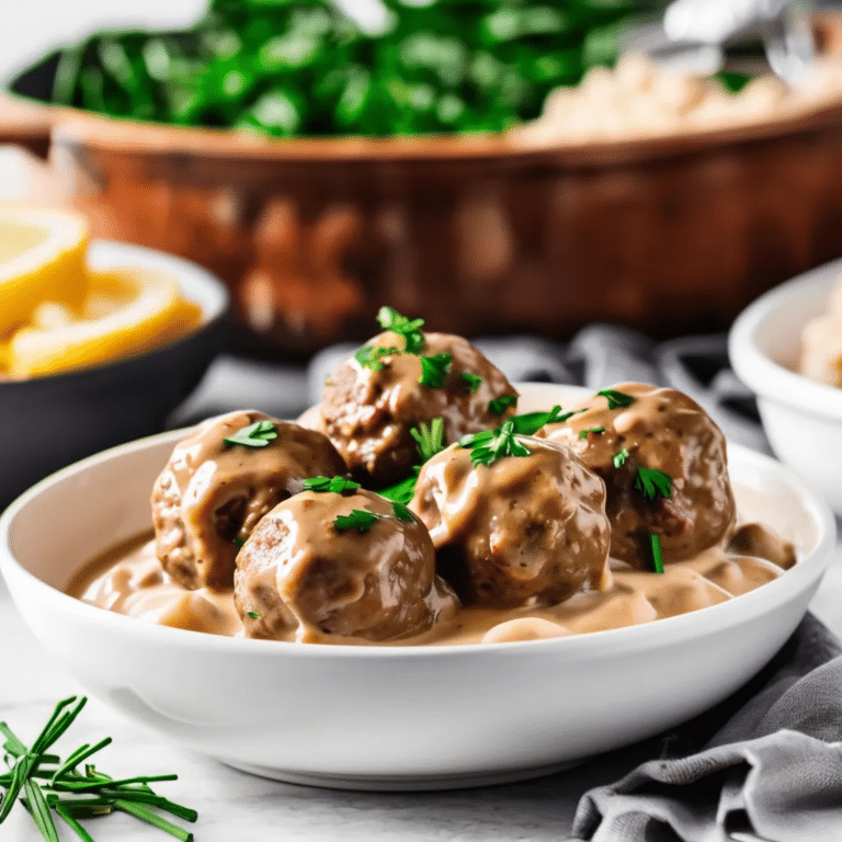 Simple Swedish Meatballs