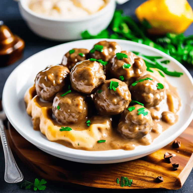 Simple Swedish Meatballs