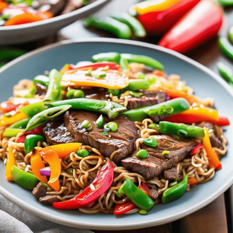 Sirloin Stir-Fry With Ramen Noodles