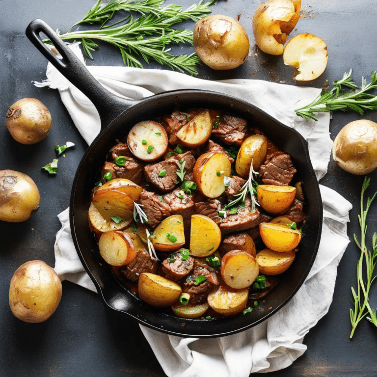 Skillet Beef And Potatoes