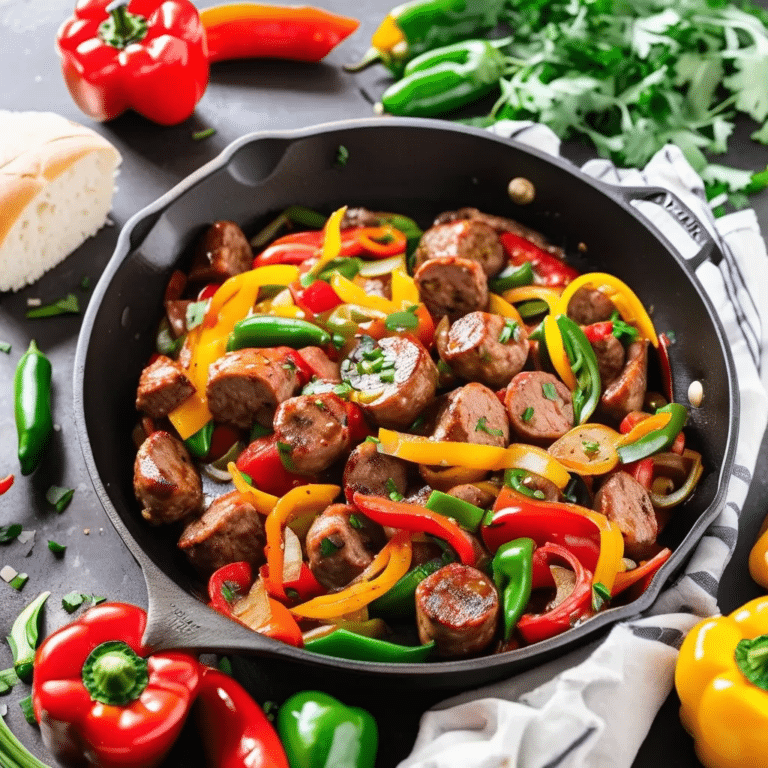 Skillet Sausage and Peppers
