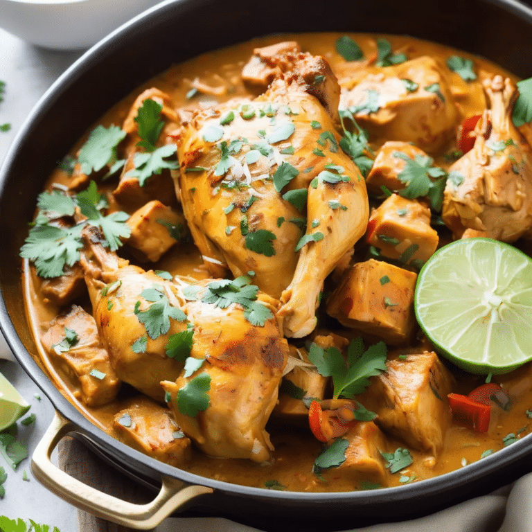 Slow-Cooked Coconut Chicken