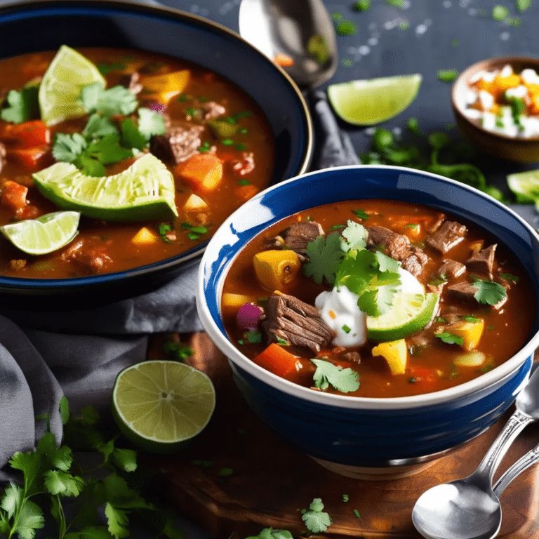 Slow-Cooked Mexican Beef Soup