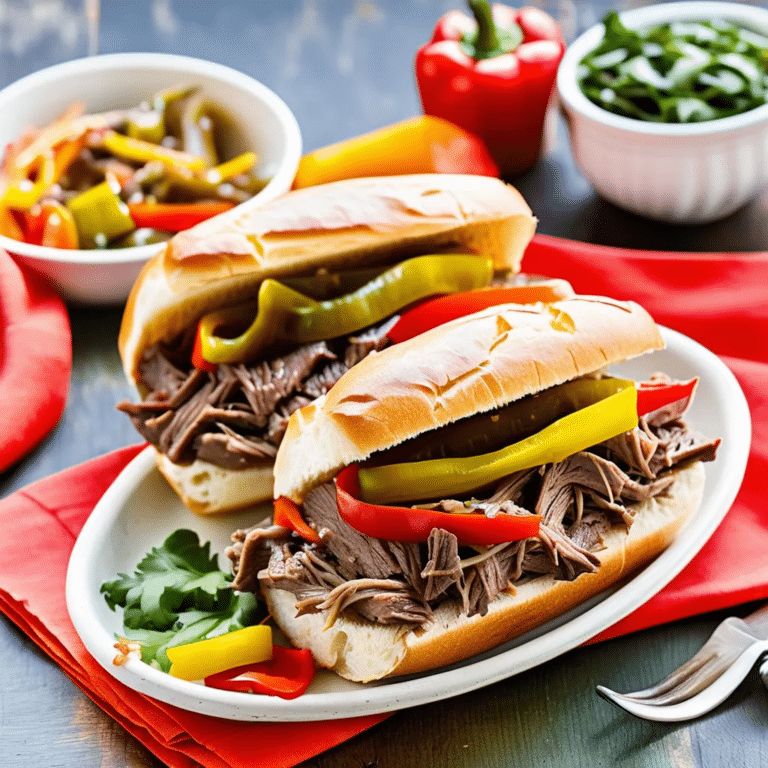Slow-Cooker Italian Beef Sandwiches