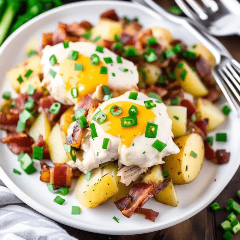 Slow Cooker Loaded Chicken & Potatoes