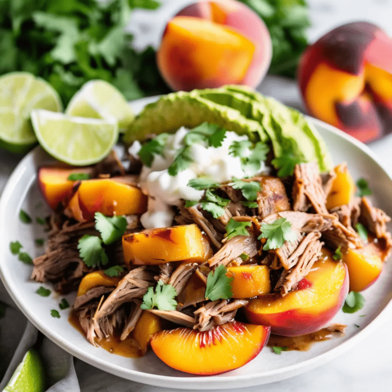 Slow Cooker Peach Carnitas