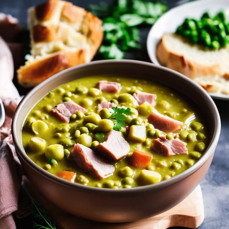Slow Cooker Split Pea Soup With Ham Hocks