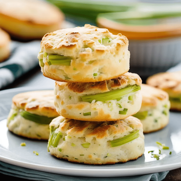 Sour Cream-Leek Biscuits