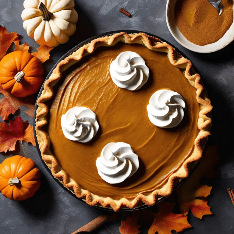 Sour Cream Pumpkin Pie