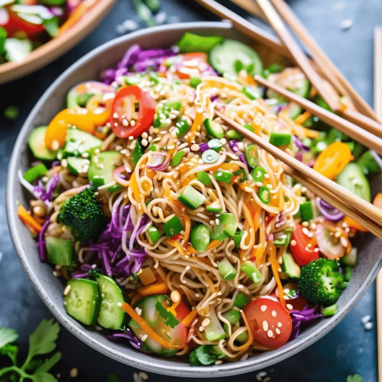 Soy Honey Noodle Salad