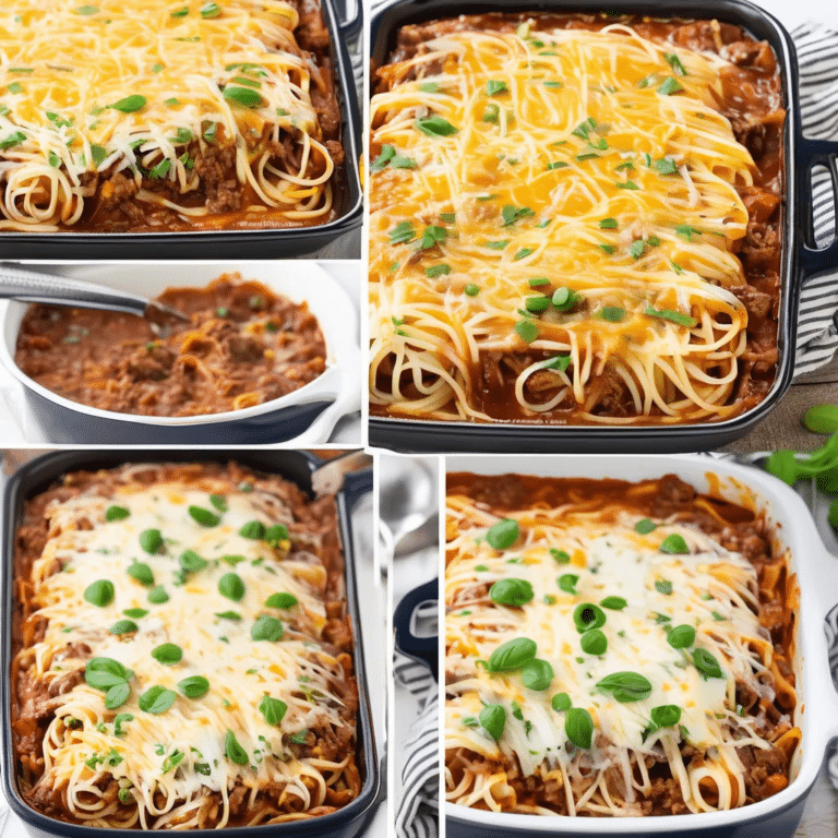 Spaghetti Beef Casserole