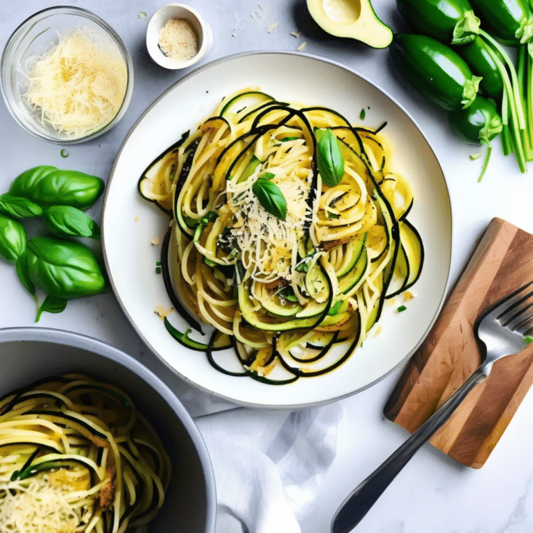 Spaghetti With Crispy Zucchini