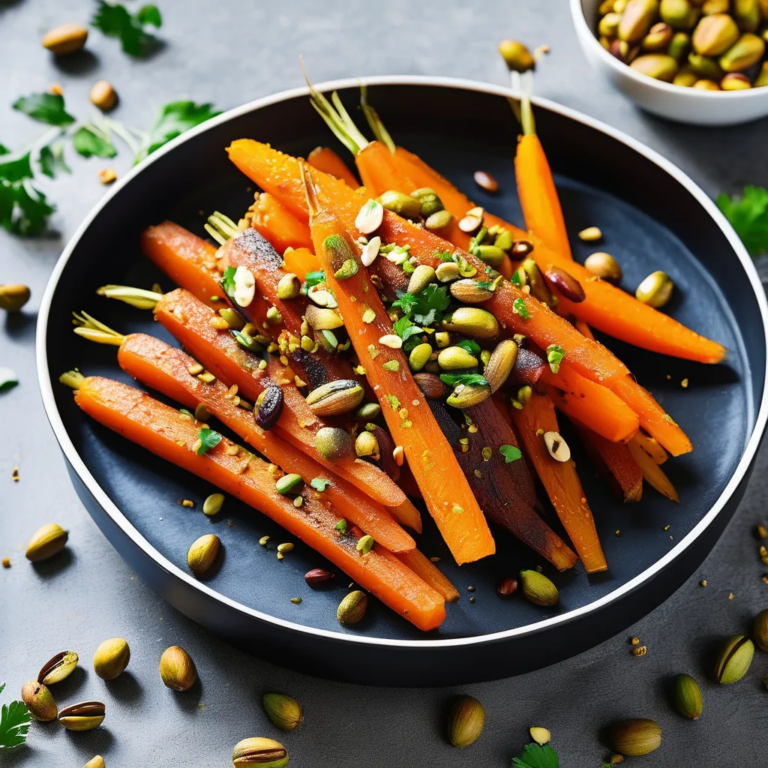 Spiced Carrots With Pistachios