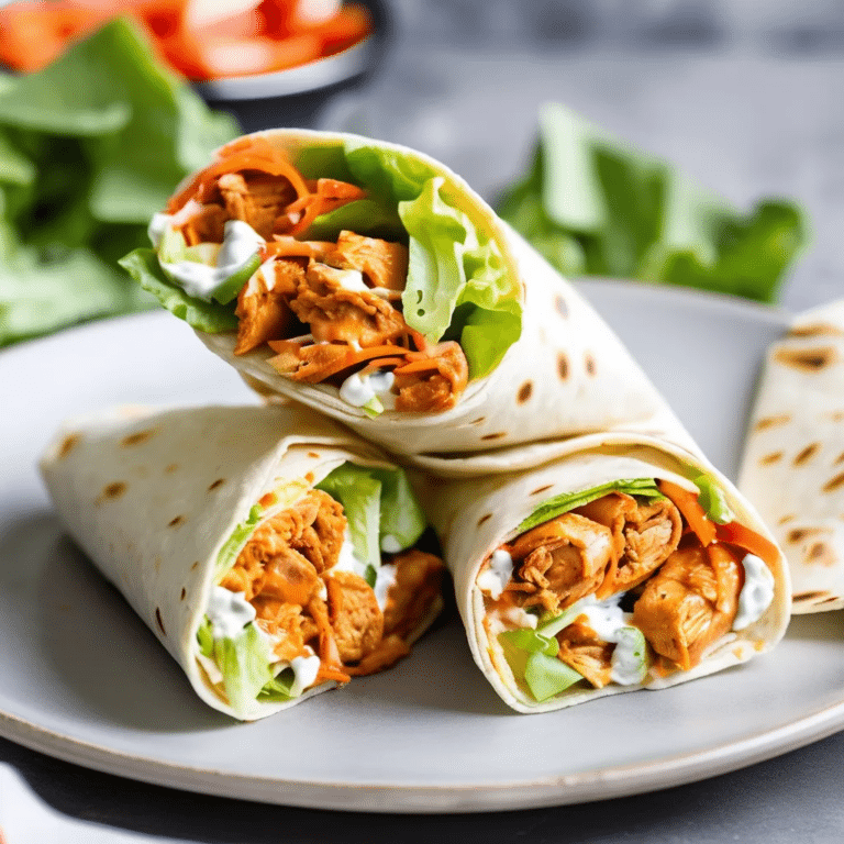 Spicy Buffalo Chicken Wraps